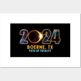 Wos Boerne Texas Total Solar Eclipse 2024 Posters and Art